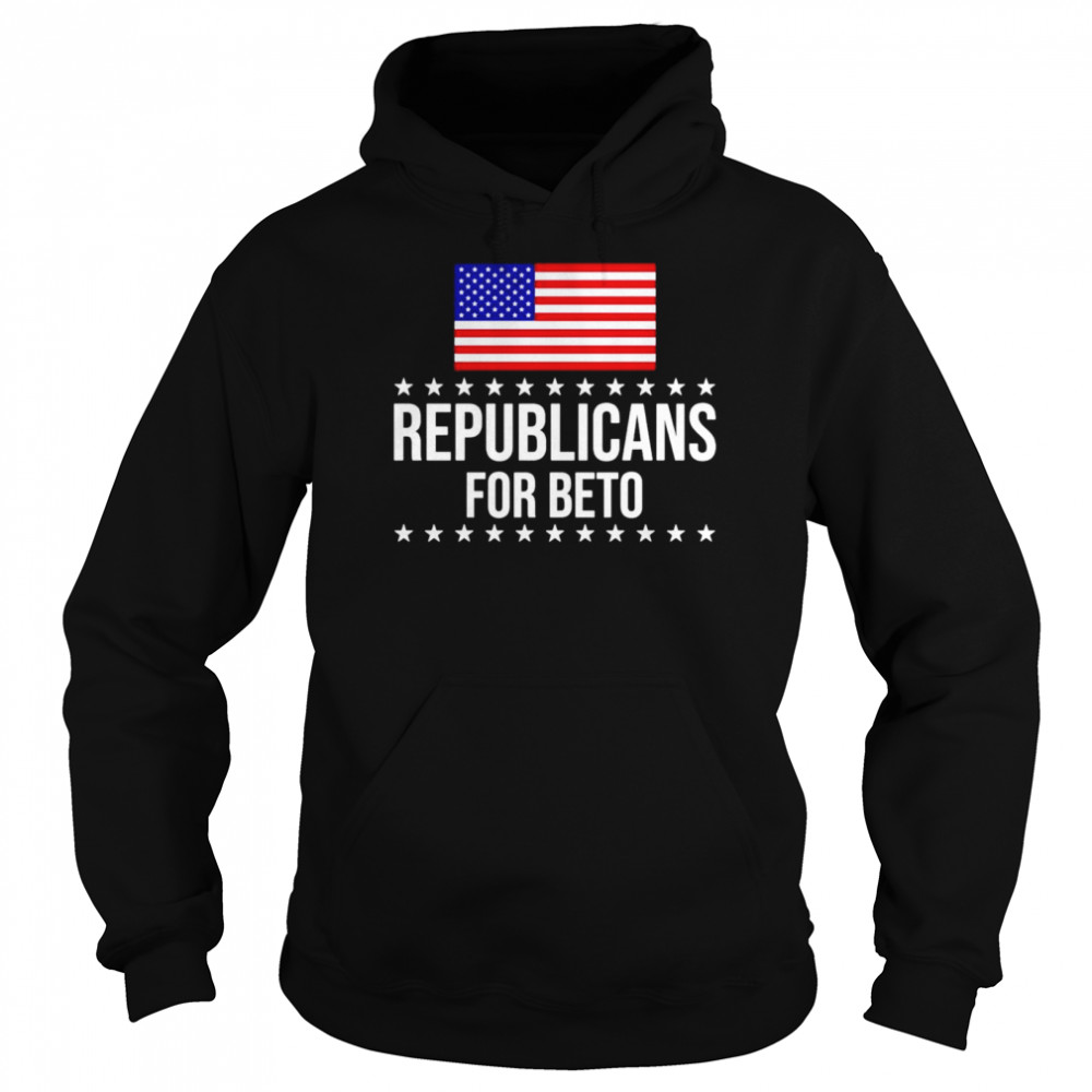 Republicans For Beto American flag shirt Unisex Hoodie