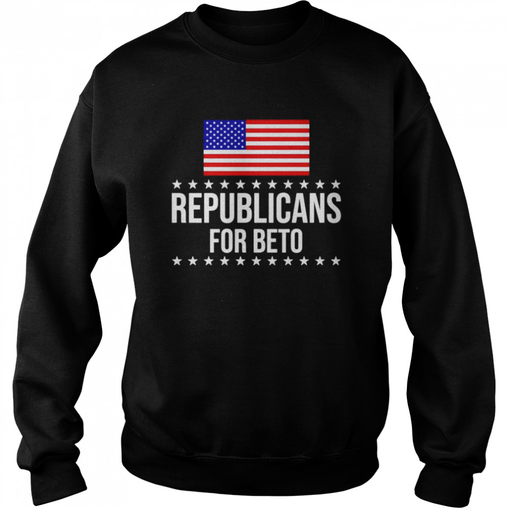 Republicans For Beto American flag shirt Unisex Sweatshirt