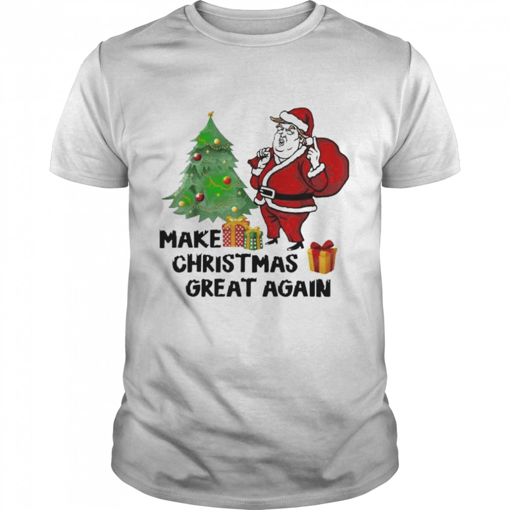 Santa Donald Trump make Christmas great again tshirt Classic Men's T-shirt