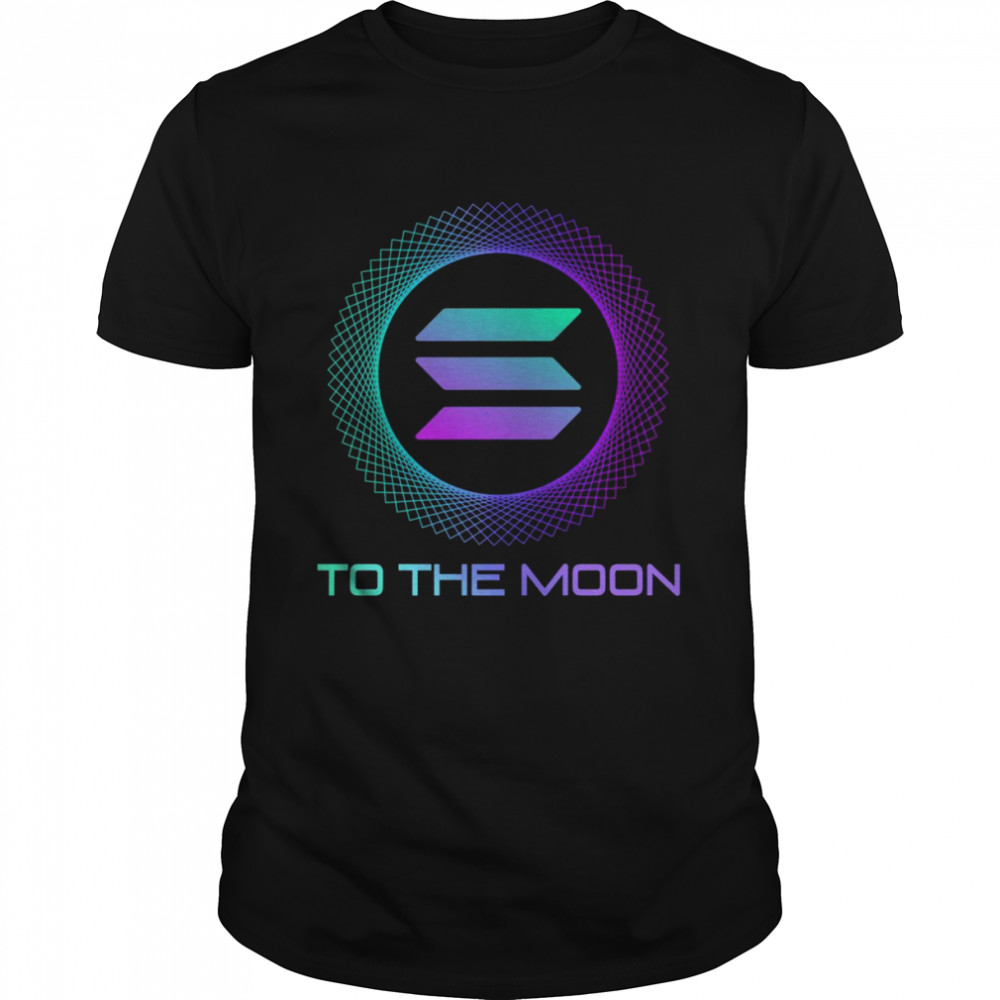 Solana SOL Coin To The Moon Solana Crypto Classic Men's T-shirt