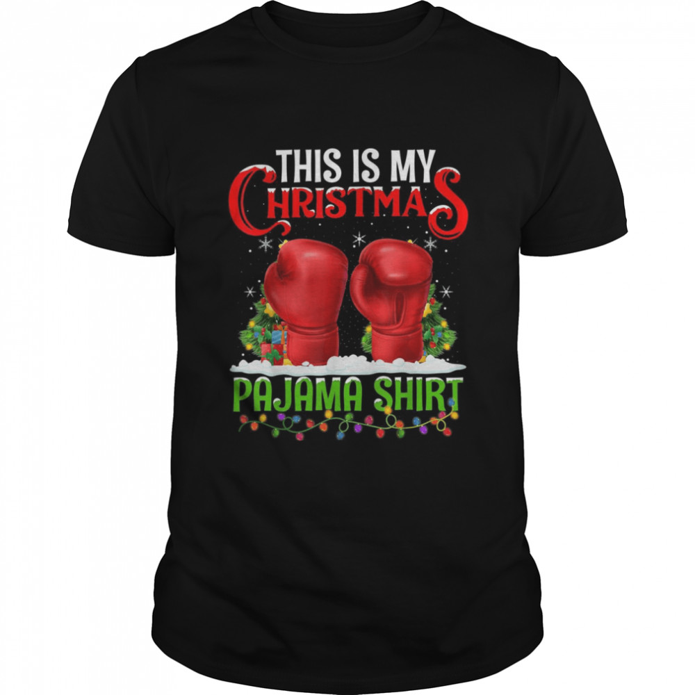 This Is My Christmas Pajama Boxing Christmas Classic Men's T-shirt