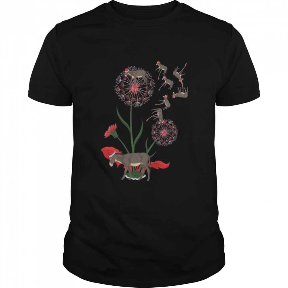 Tierliebhaber Bauernhof Tier Weihnachten Pusteblume Esel Classic Men's T-shirt