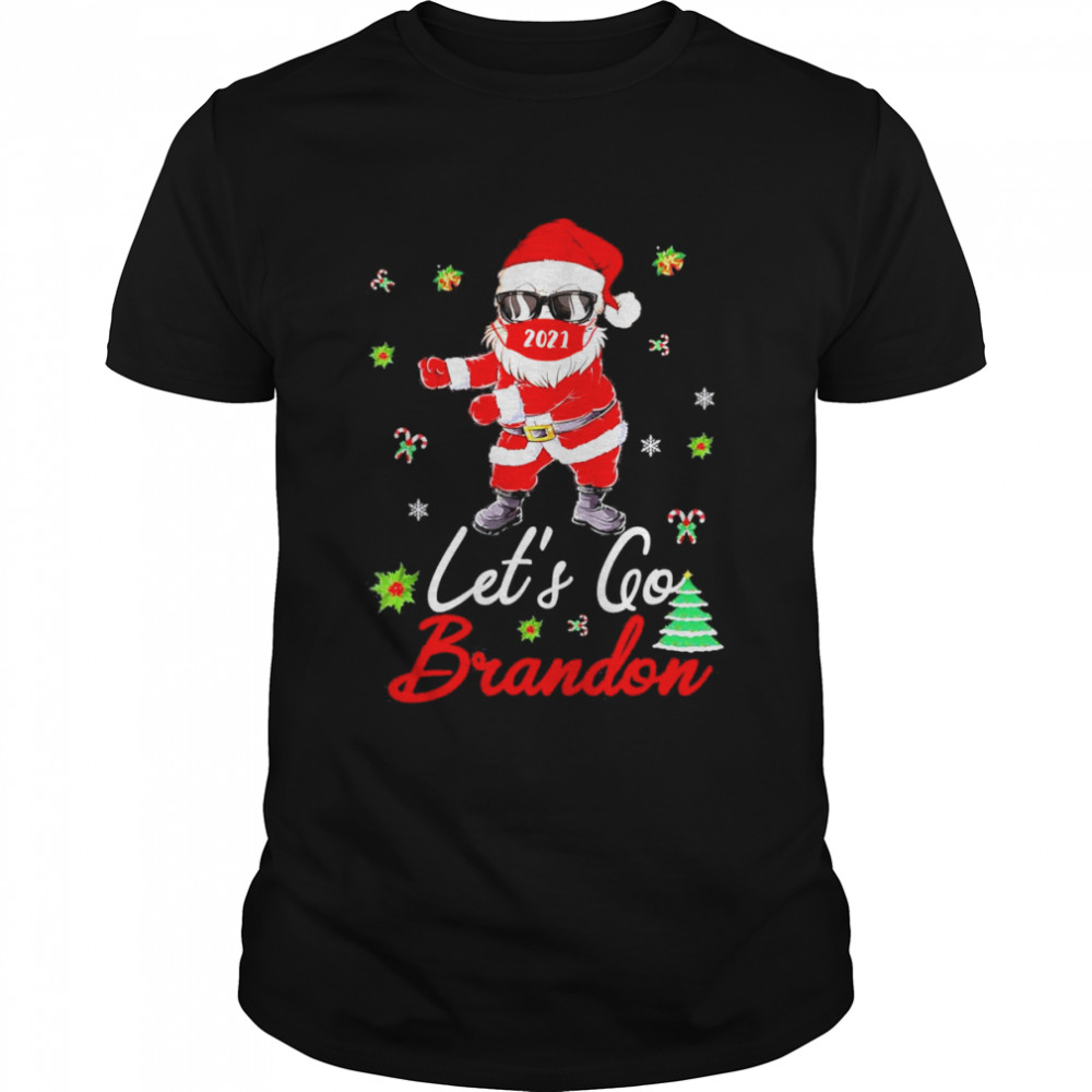 Let’s Go Brandon Christmas Santa Flossing T- Classic Men's T-shirt