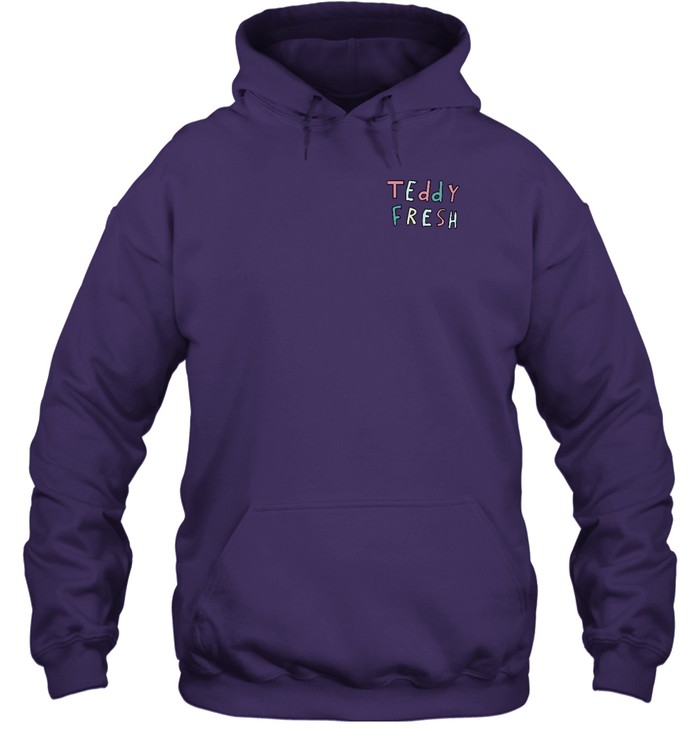 Teddy fresh colorblock outlet purple hoodie