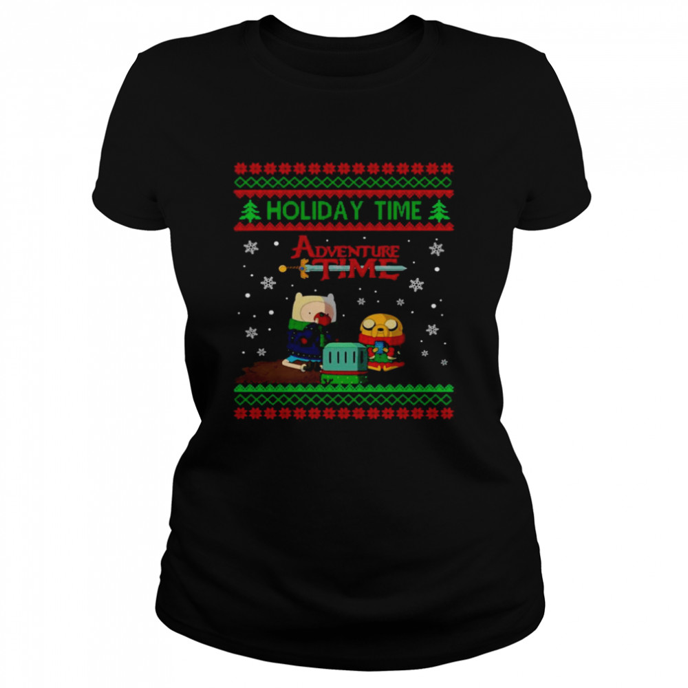 Adventure Time holiday time Ugly Christmas shirt Classic Women's T-shirt