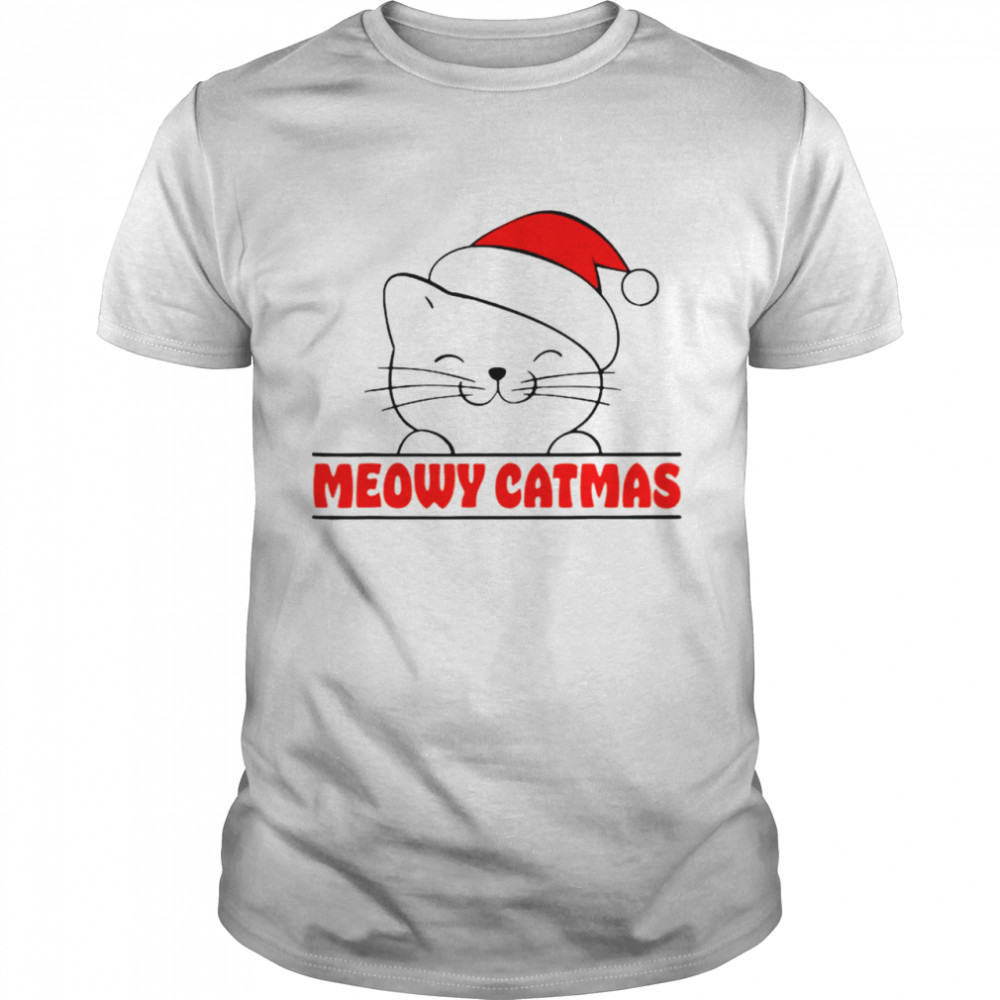 Meowy Merry Catmas Cute Christmas shirt Classic Men's T-shirt