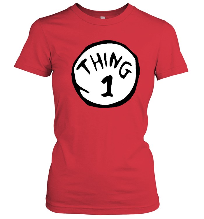 Dr. Seuss Thing 1 Or Thing 2 Red T Classic Women's T-shirt