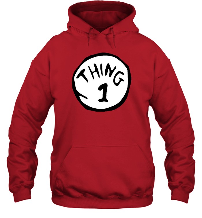 Dr. Seuss Thing 1 Or Thing 2 Red T Unisex Hoodie