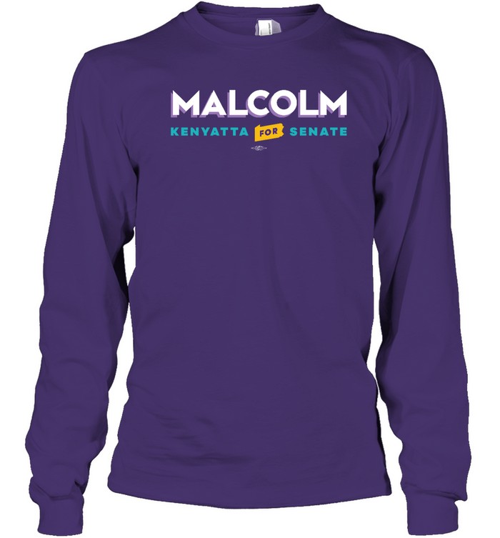 Malcolm Kenyatta For Senate Purple T Long Sleeved T-shirt