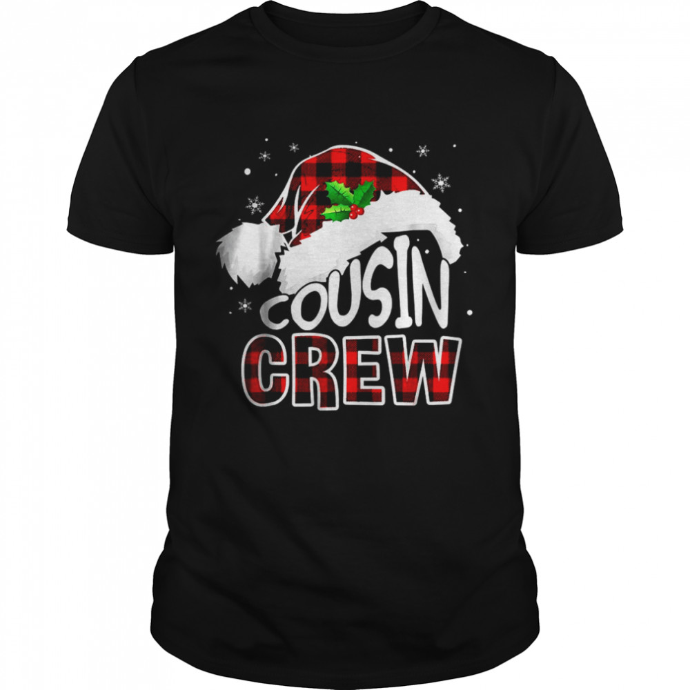 Cousin Crew Santa Red Plaid Xmas Christmas Pajamas T- Classic Men's T-shirt