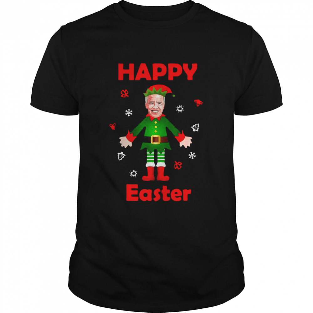 Elf Joe Biden Happy Easter Christmas Sweater  Classic Men's T-shirt