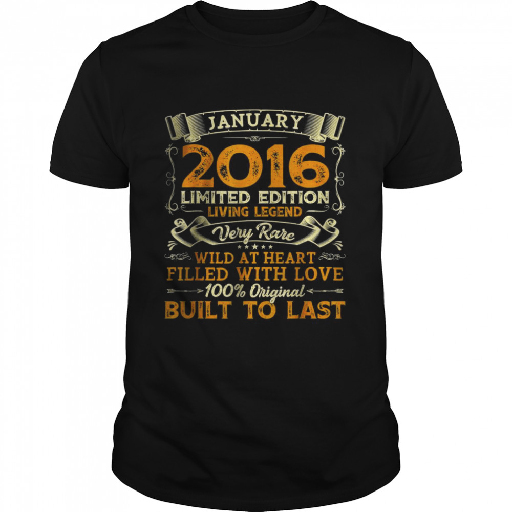 January 2016 Limited Edition Living Legend Very Rare Built To Last Classic Men's T-shirt