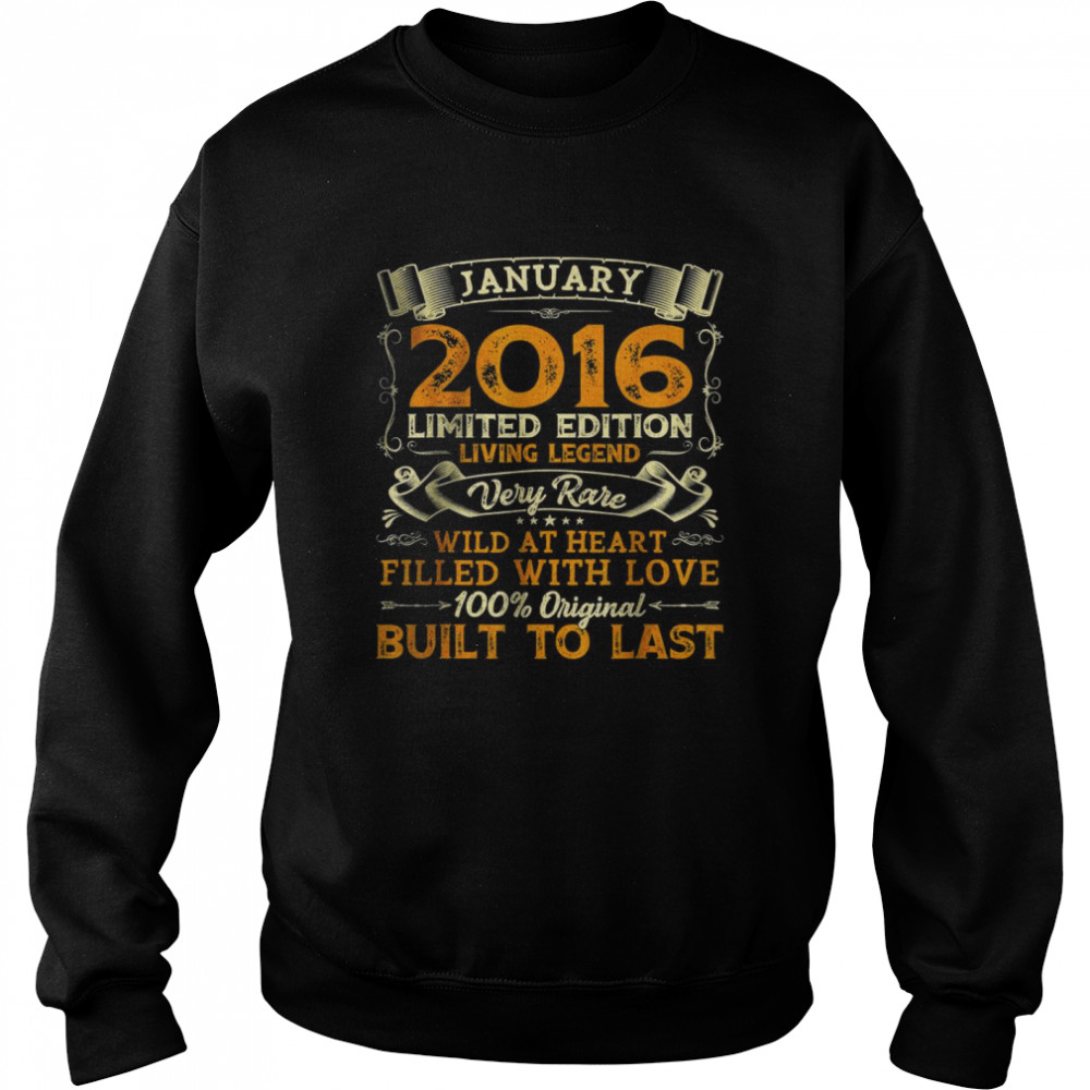 January 2016 Limited Edition Living Legend Very Rare Built To Last Unisex Sweatshirt