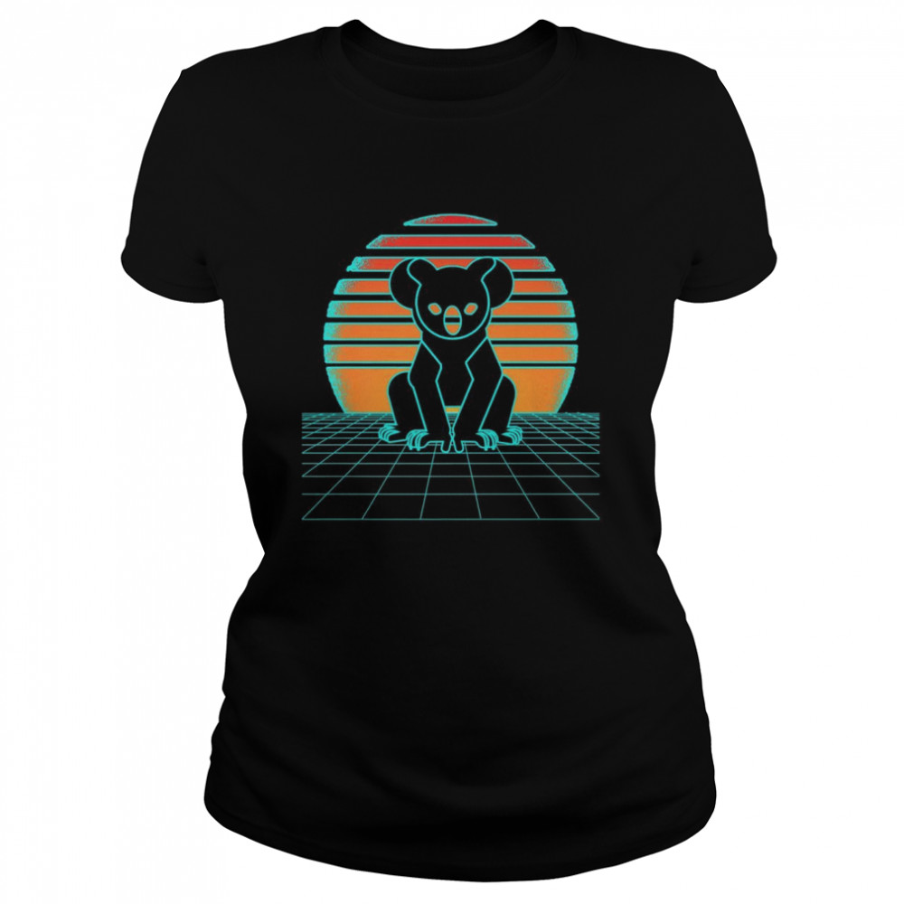 Koala Bear Synthwave Aesthetic 80s Style Animal Classic Women's T-shirt