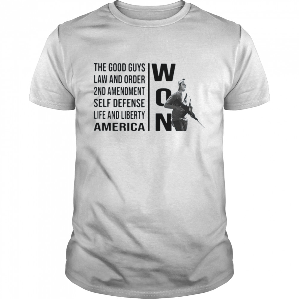 Kyle Rittenhouse won the good guys law and order 2nd amendment self defense life and liberty America shirt Classic Men's T-shirt
