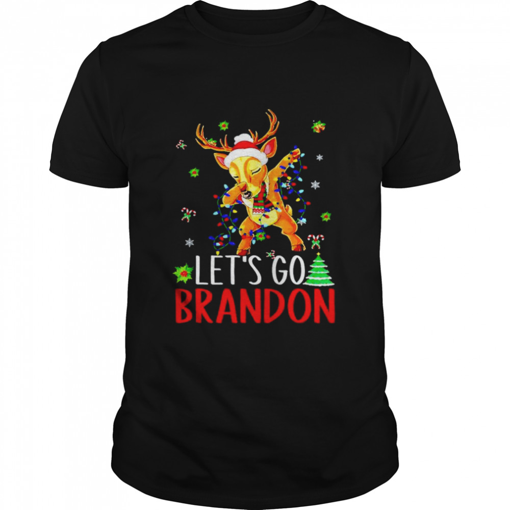 Lets Go Brandon Christmas Monogram shirt Classic Men's T-shirt