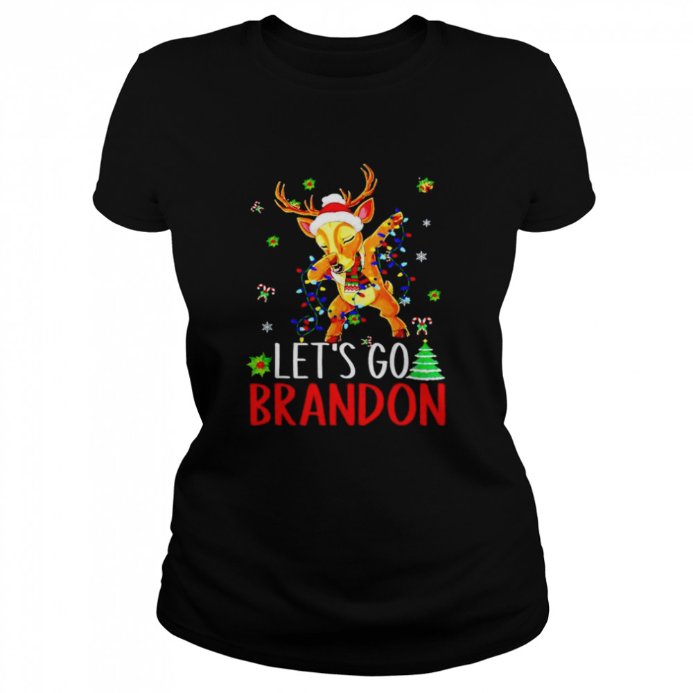 Lets Go Brandon Christmas Monogram shirt Classic Women's T-shirt