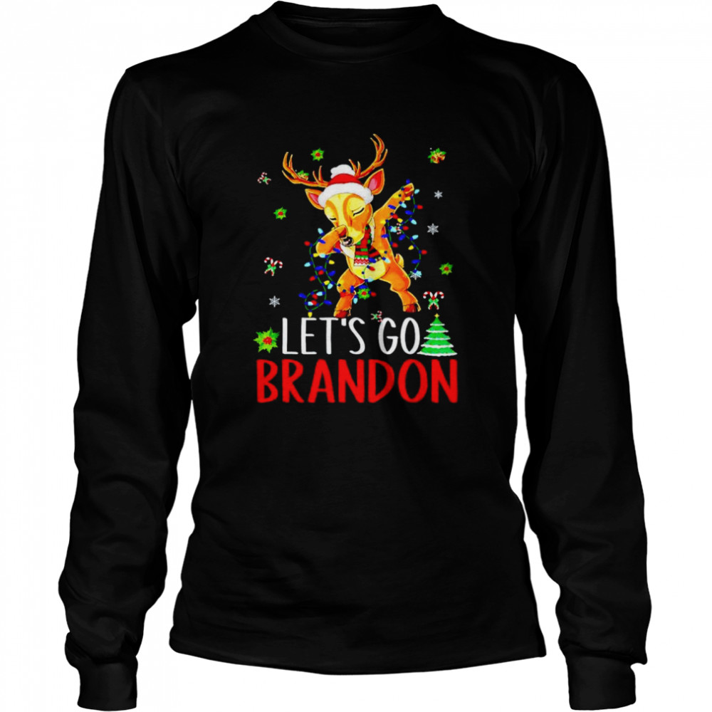 Lets Go Brandon Christmas Monogram shirt Long Sleeved T-shirt