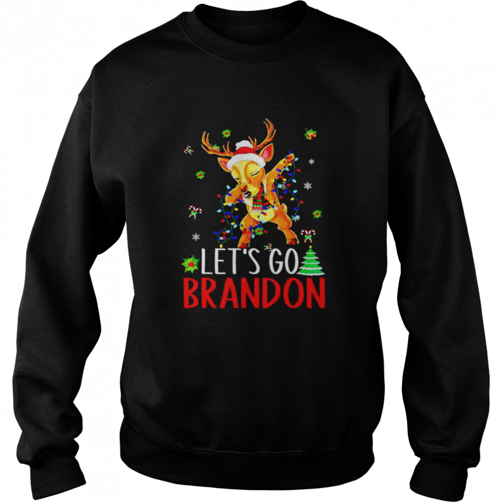 Lets Go Brandon Christmas Monogram shirt Unisex Sweatshirt