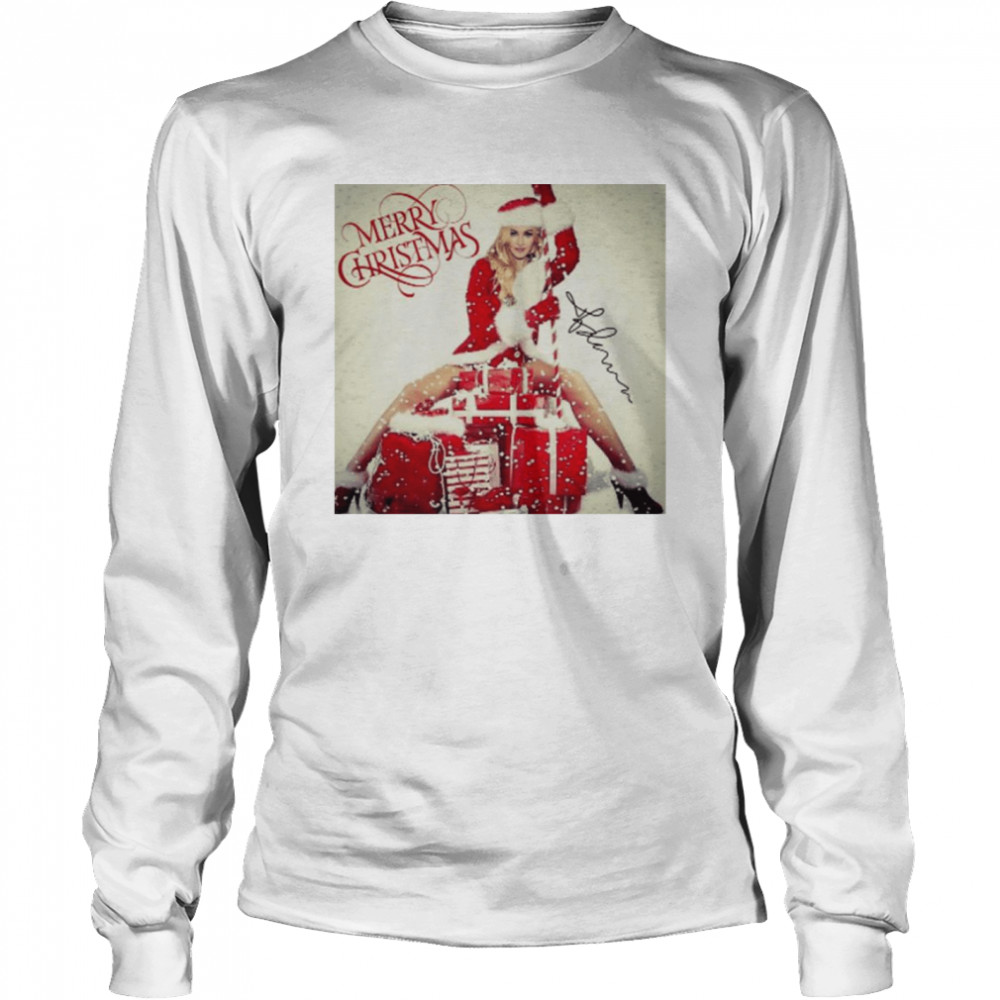 Madonna Signature Merry Christmas shirt Long Sleeved T-shirt