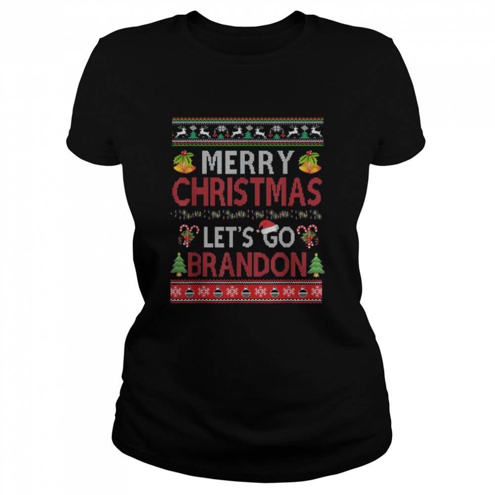 Merry Christmas Let’s go Branson Brandon Ugly Classic Women's T-shirt