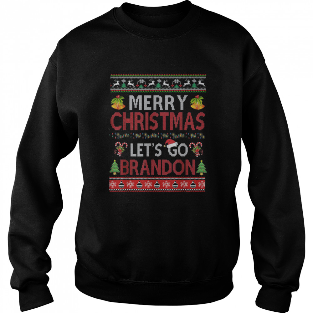 Merry Christmas Let’s go Branson Brandon Ugly Unisex Sweatshirt