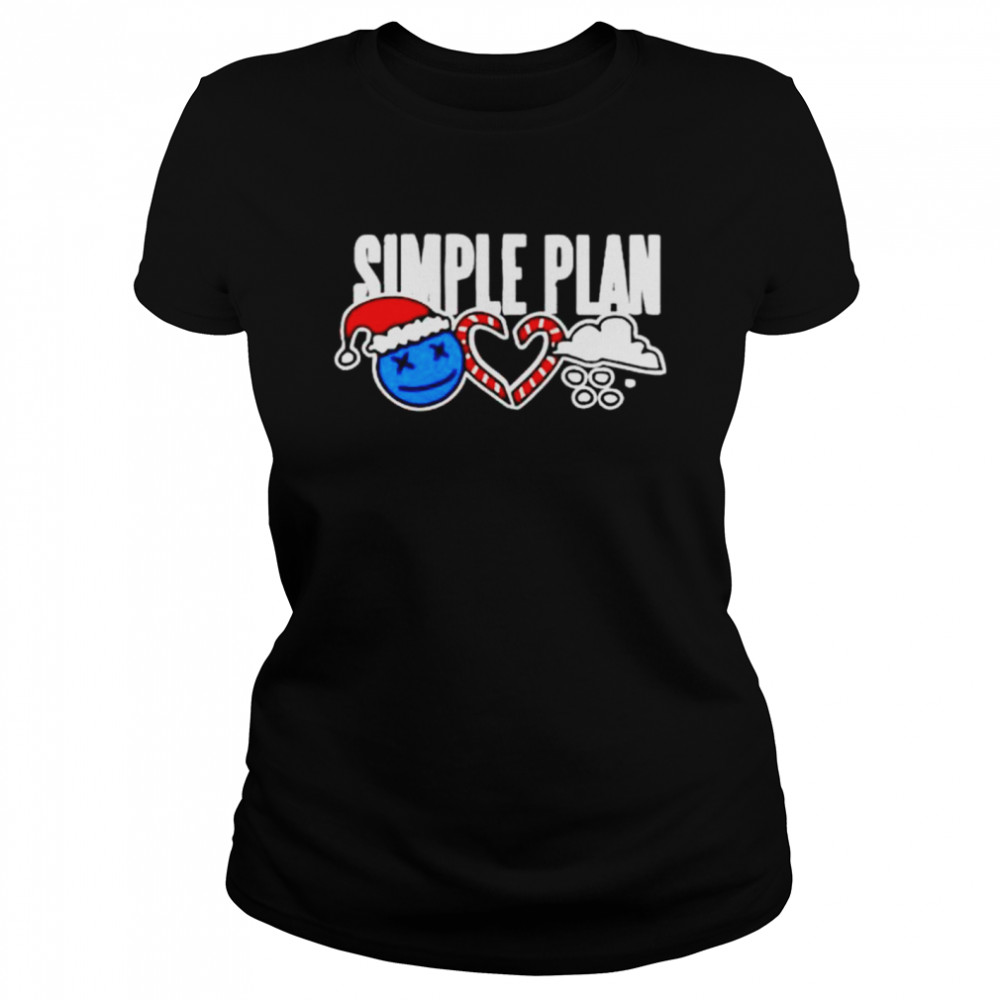 Simple plan christmas 3 icons shirt Classic Women's T-shirt