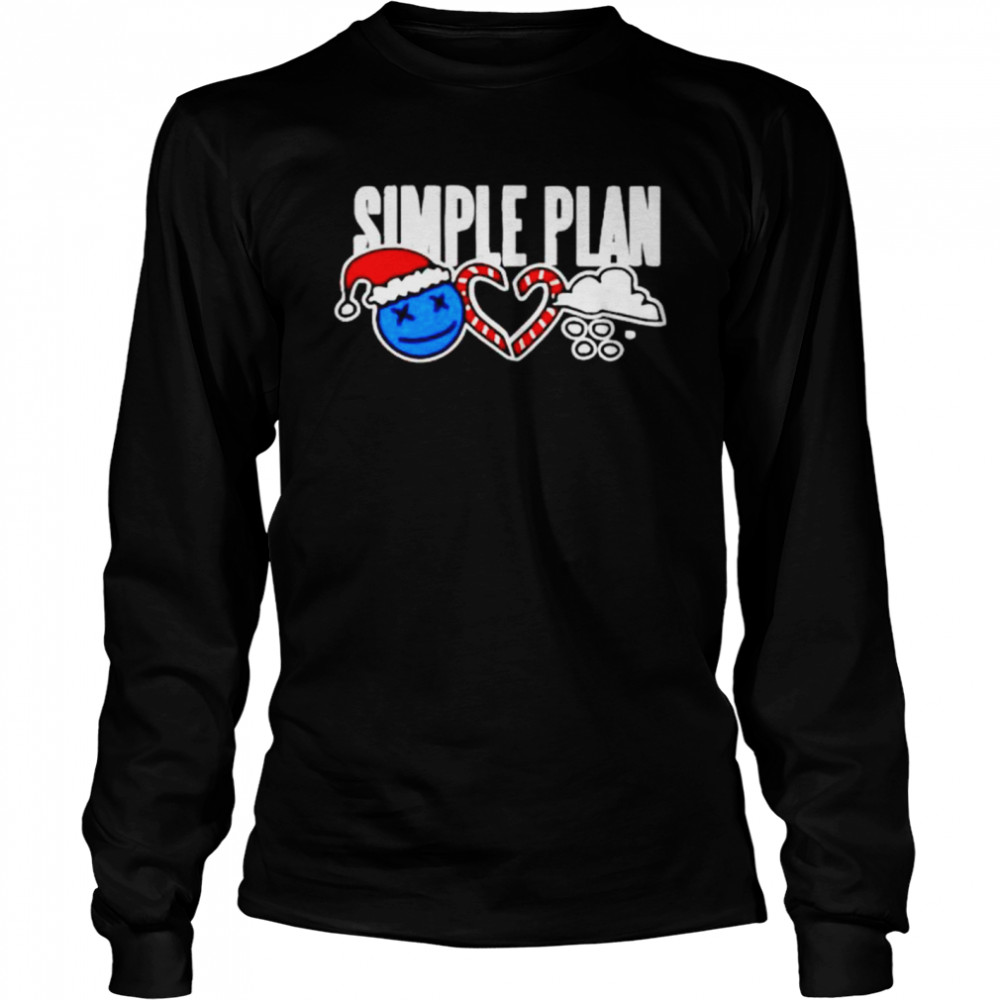 Simple plan christmas 3 icons shirt Long Sleeved T-shirt