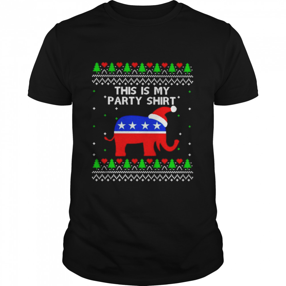 This is my party Christmas shirt Classic Men's T-shirt