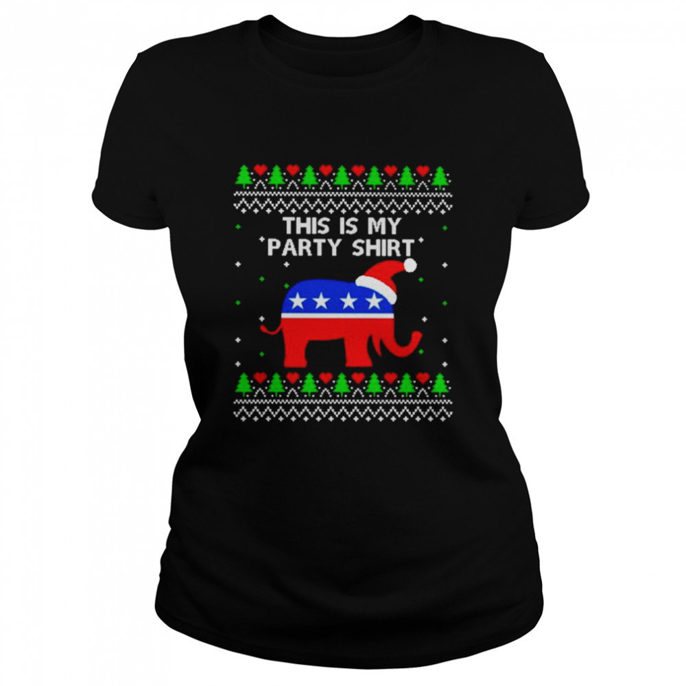 This is my party Christmas shirt Classic Women's T-shirt