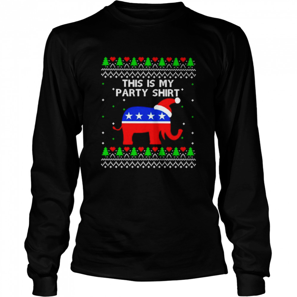 This is my party Christmas shirt Long Sleeved T-shirt