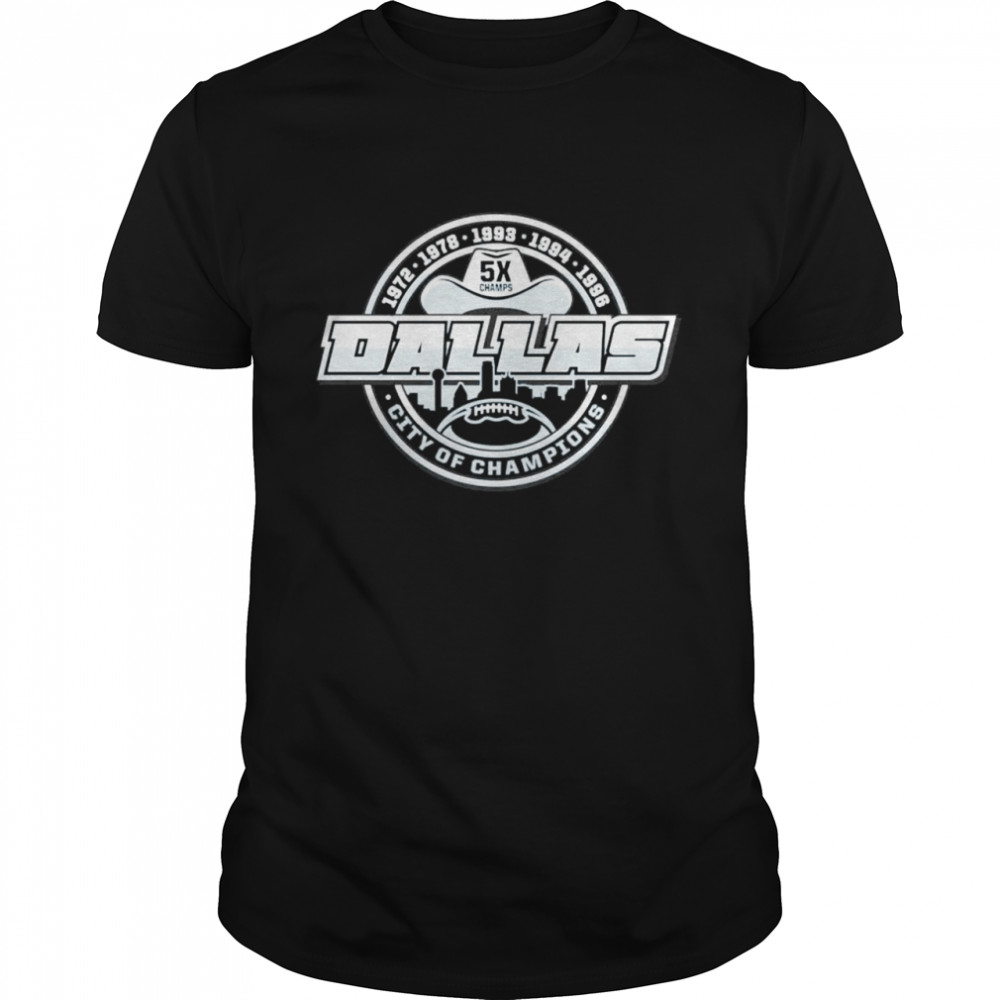 dallas City of Champions 5X Champs shirt Classic Men's T-shirt
