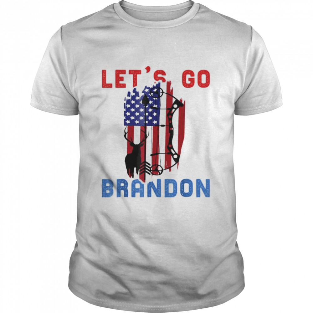 Let’s Go 2024 Brandon Arrow Flag And Deer Christmas shirt