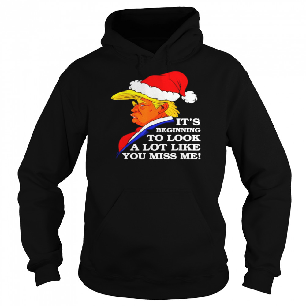 It’s Beginning To Look A Lot Like You Miss Me Donald Trump 2021 Unisex Hoodie