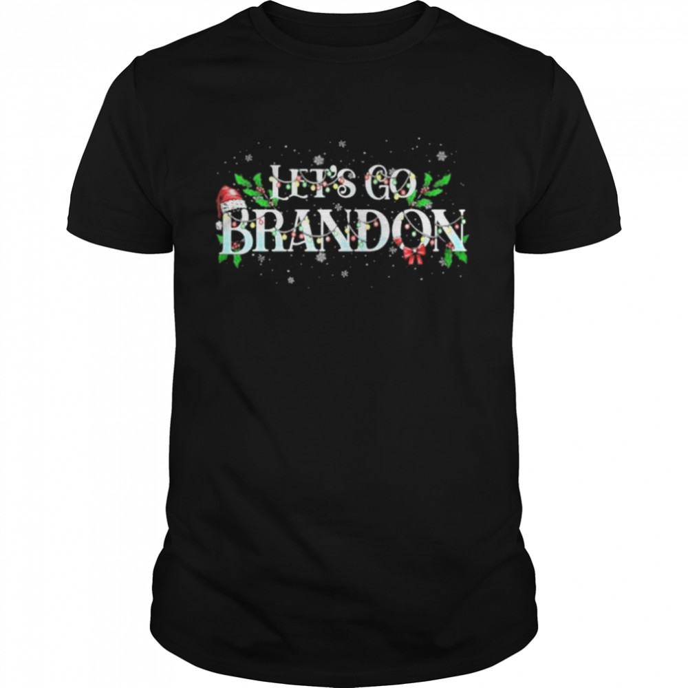 Let’s Go Brandon Christmas light – American anti Biden shirt