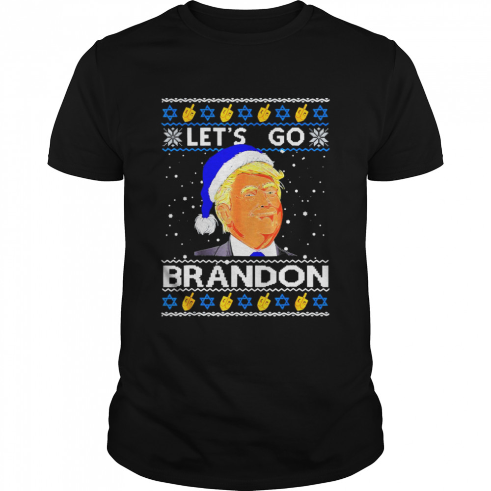 Let’s go Branson Brandon Happy Hanukkah Ugly Christmas T-Shirt