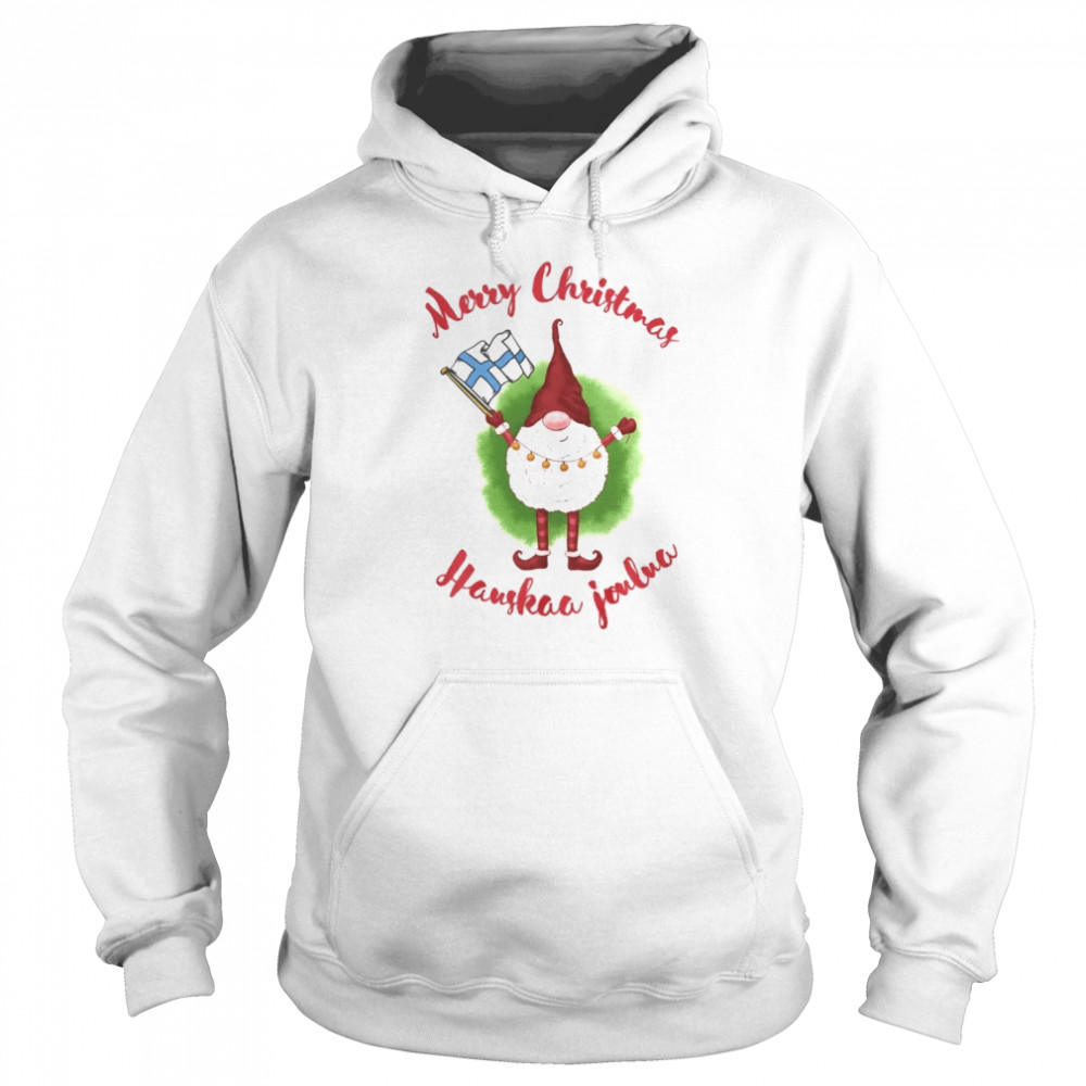 Merry christmas hauskaa joulua shirt Unisex Hoodie