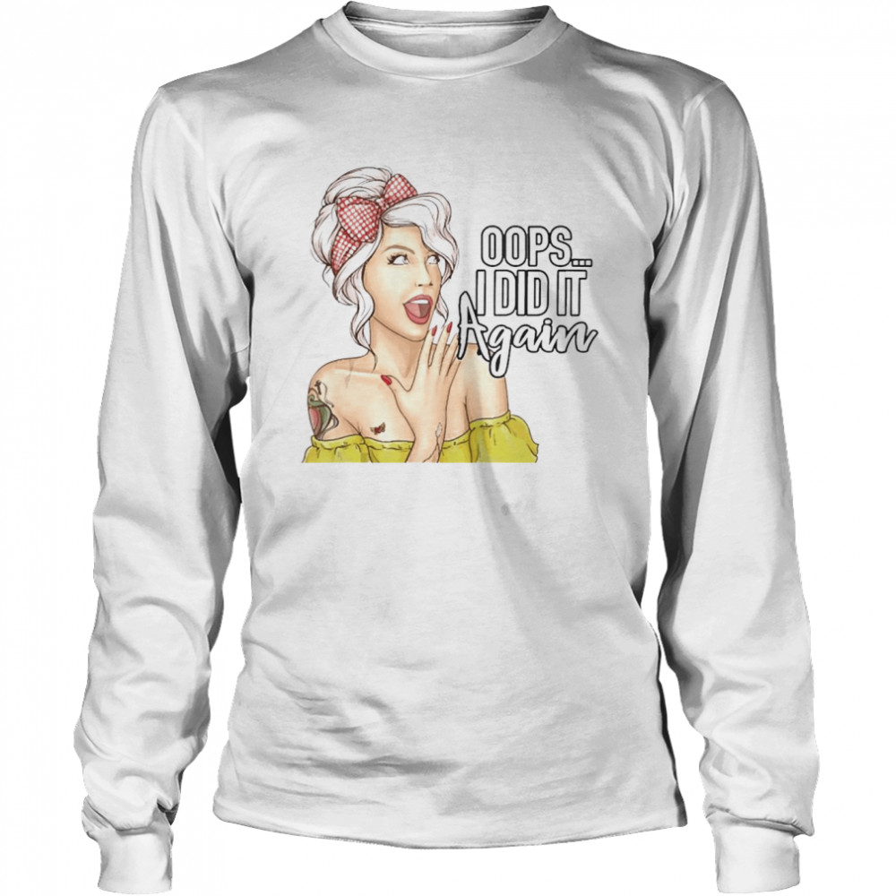 Oops I Did It Again Pregnant Women Long Sleeved T-shirt