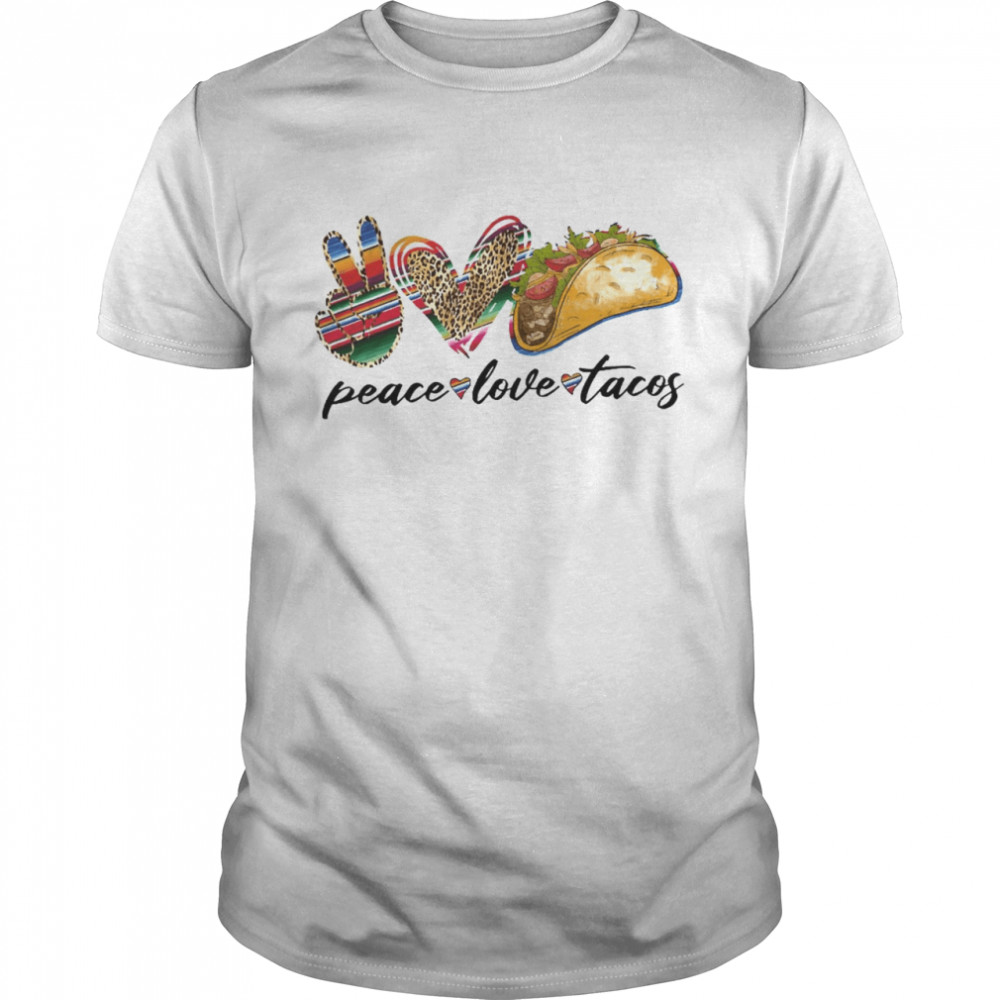 Peace Love Tacos Classic Men's T-shirt