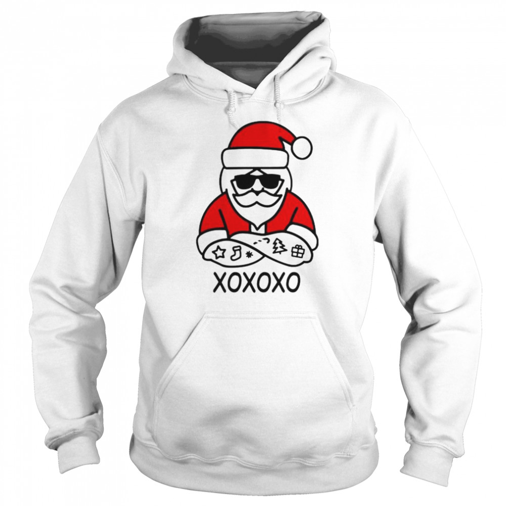 Santa XOXOXO Christmas shirt Unisex Hoodie