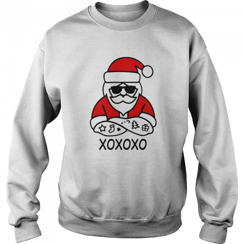 Santa XOXOXO Christmas shirt Unisex Sweatshirt