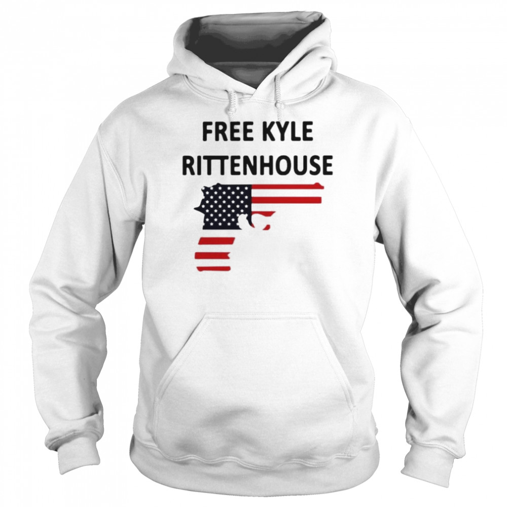 US Flag Free Kyle Rittenhouse Gun USA Flag Unisex Hoodie