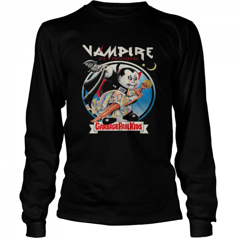 Vampire In Training Garbage Pall Kids Long Sleeved T-shirt