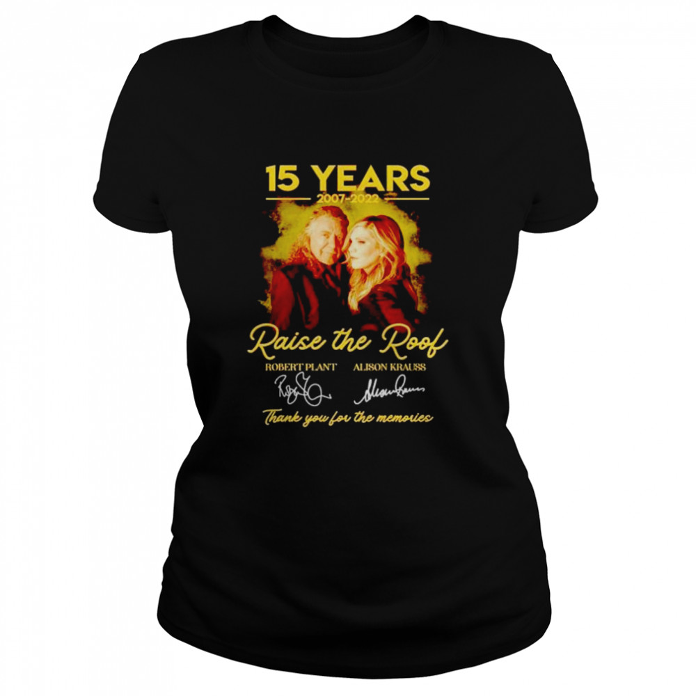 15 years Raise the Roof 2007 2022 thank you for the memories shirt Classic Women's T-shirt