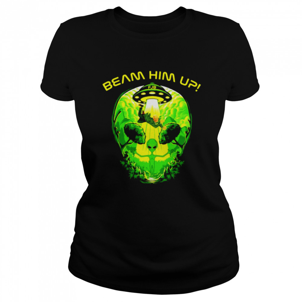 Beam him up Alien UFO Biden FJB T-shirt Classic Women's T-shirt