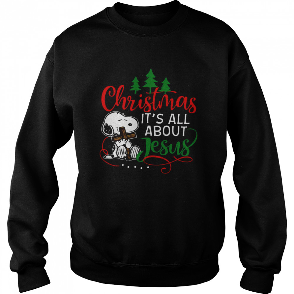 Christmas it’s all about jesus shirt Unisex Sweatshirt