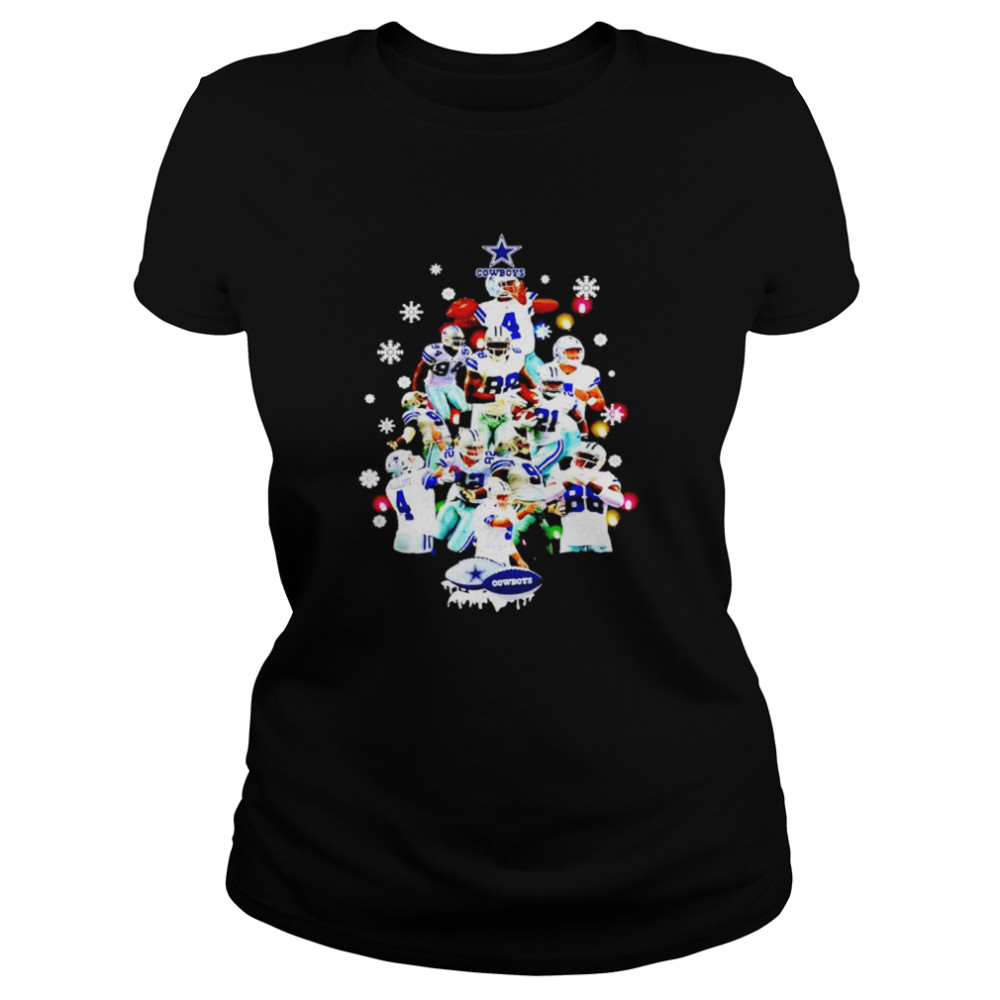 Dallas Cowboys All Player Christmas Tree T-shirt Classic Women's T-shirt