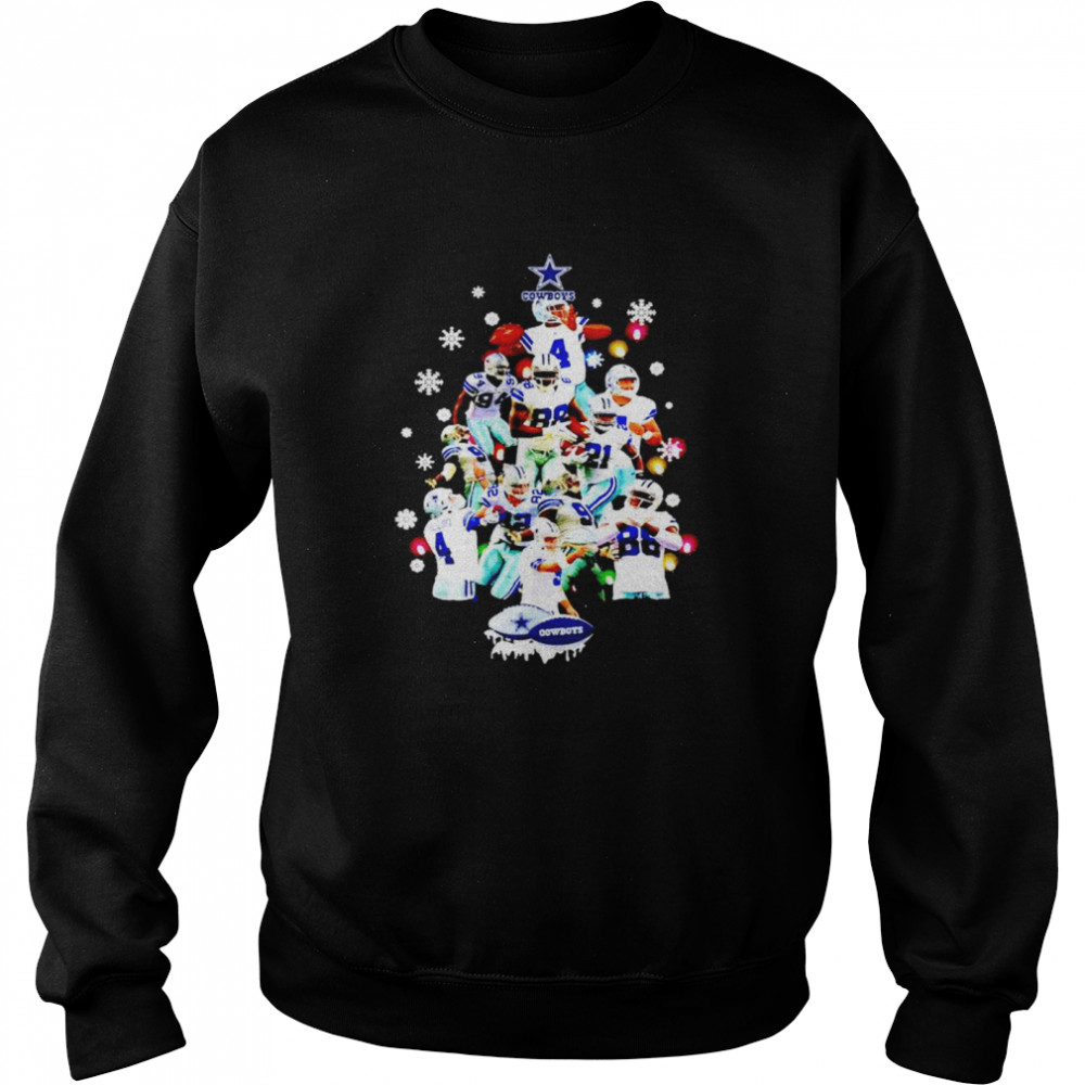 Dallas Cowboys All Player Christmas Tree T-shirt Unisex Sweatshirt