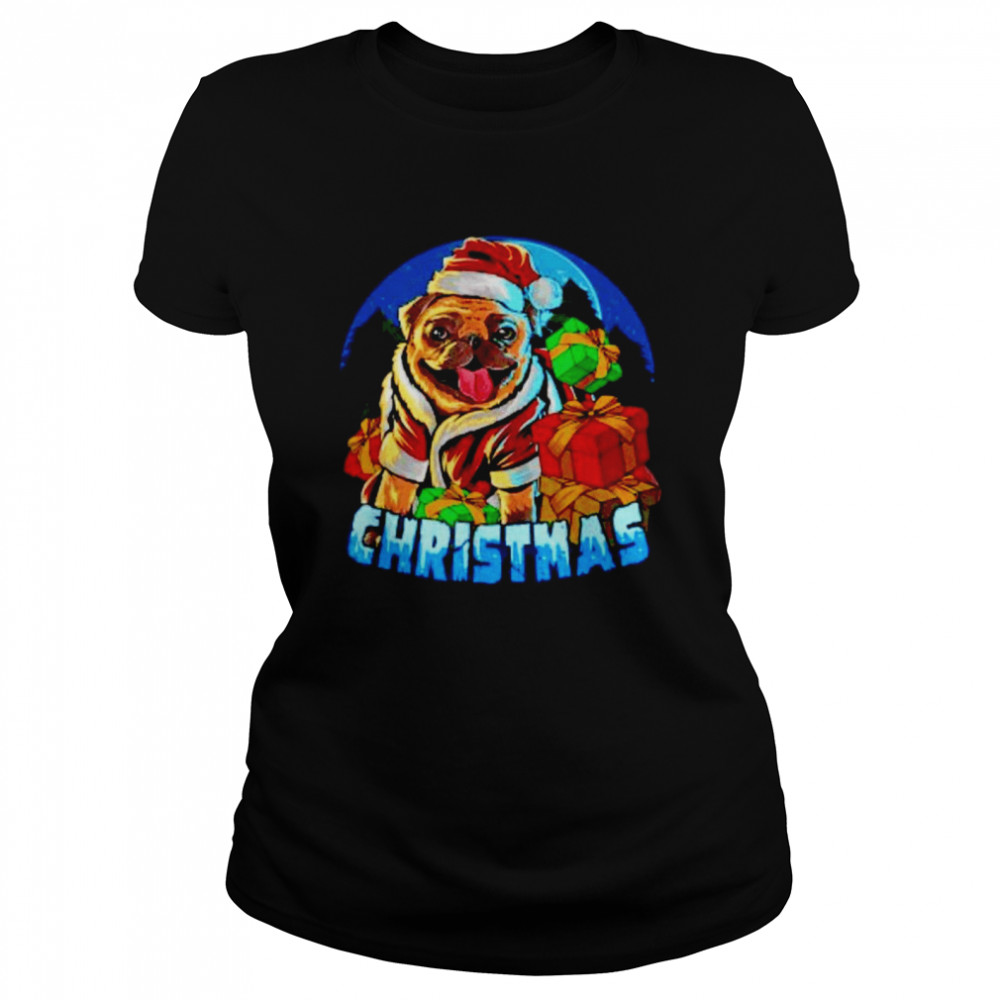 Dog Santa Pajama Christmas shirt Classic Women's T-shirt