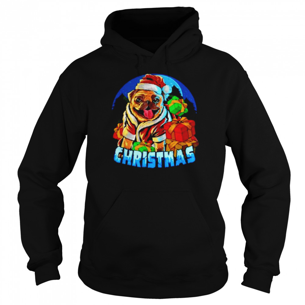 Dog Santa Pajama Christmas shirt Unisex Hoodie